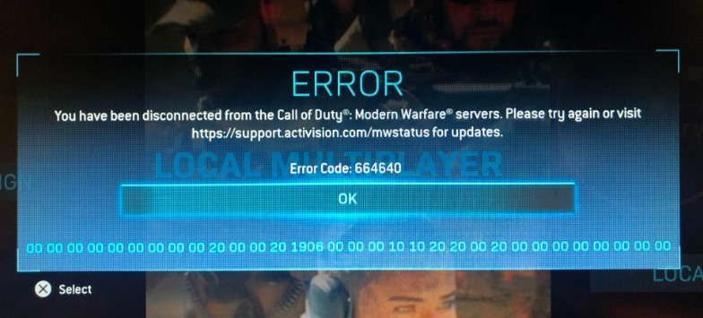 Warzone 664640 error