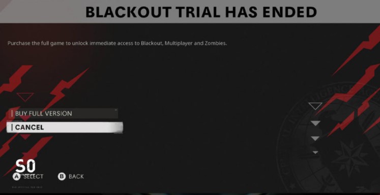 blackout trial has ended error