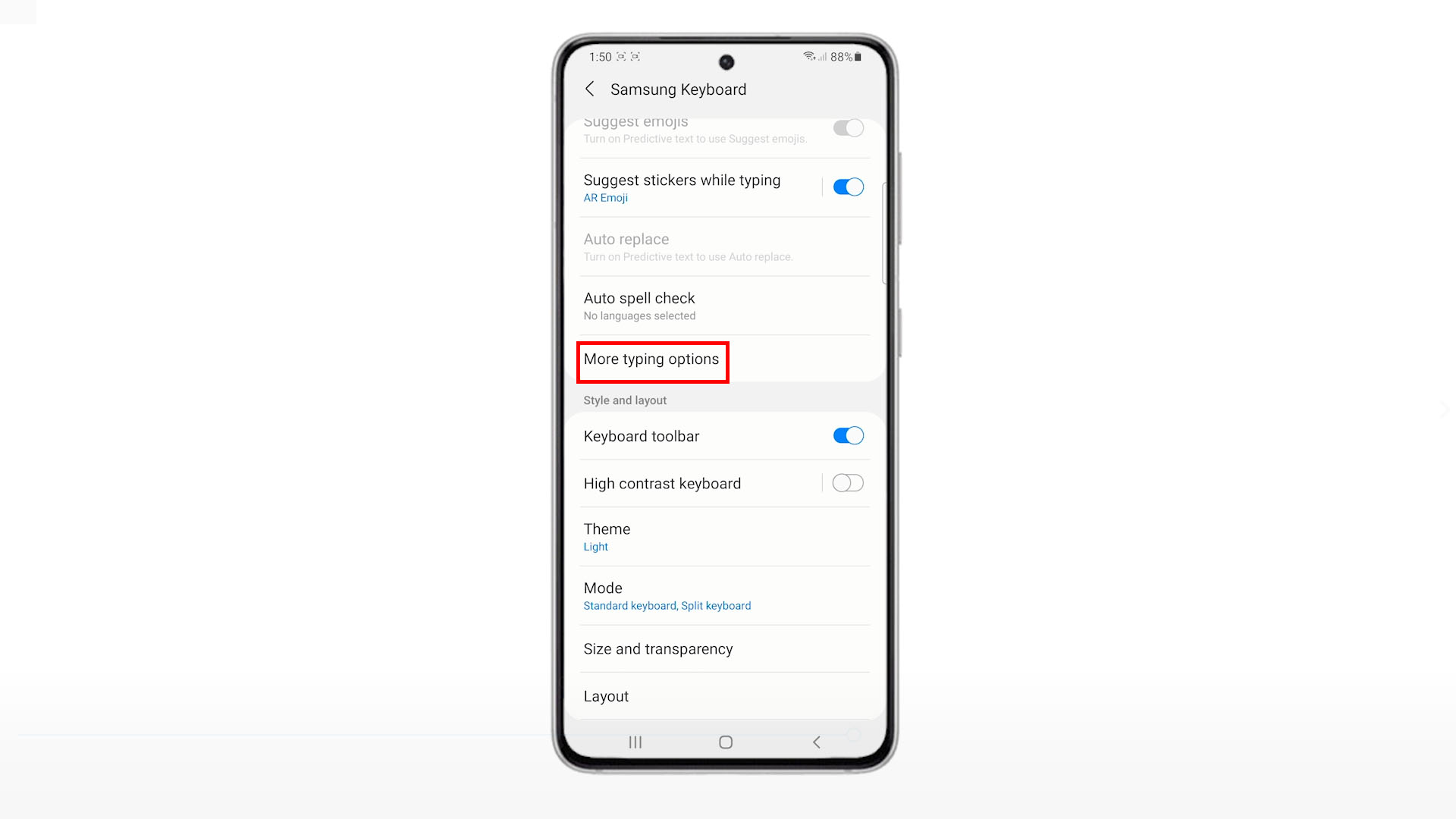How to Disable the Galaxy S21 AutoCapitalize Feature Samsung Keyboard