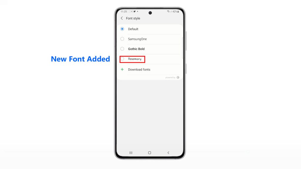 download new fonts galaxy s21 added