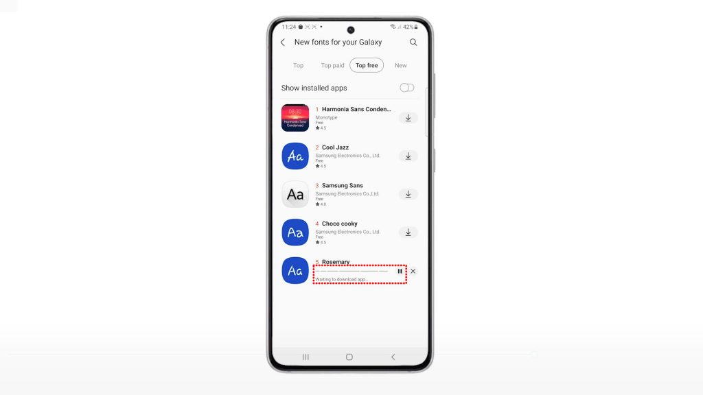 download new fonts galaxy s21 dwnldprogress