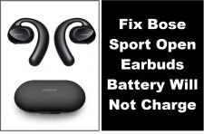 Bose Sport Open Earbuds Battery will not charge