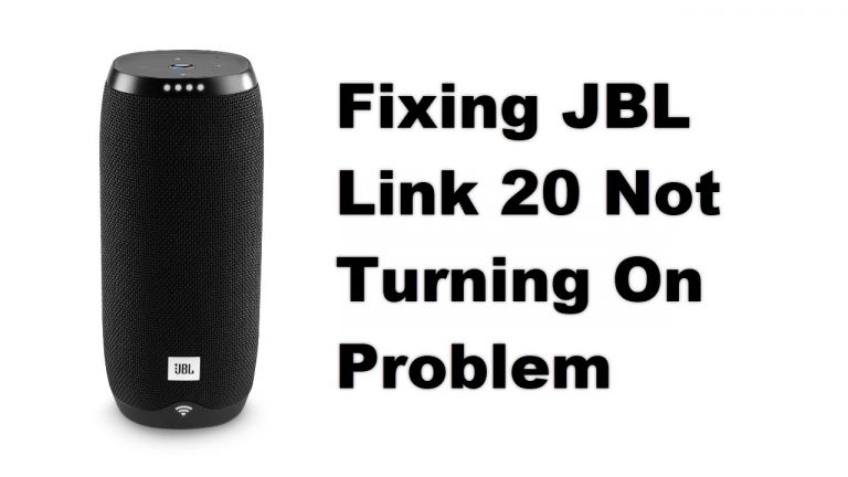 Fixing JBL Link 20 Not Turning On Problem