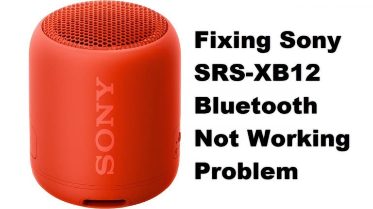 Fixing Sony SRS-XB12 Bluetooth Not Working Problem
