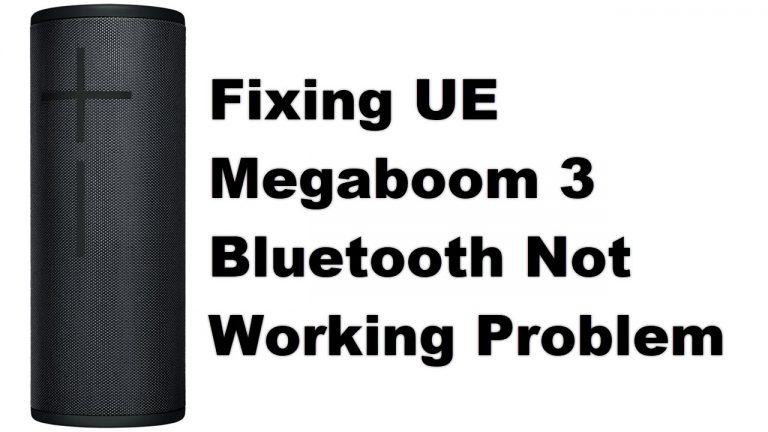 Fixing UE Megaboom 3 Bluetooth Not Working Problem
