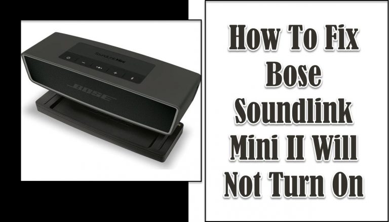 Soundlink Mini II Will Not Turn On