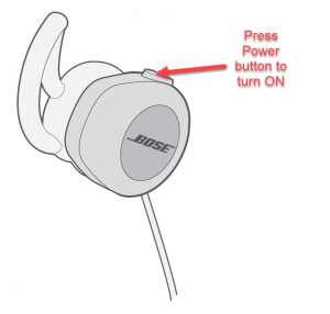 Bose SoundSport wireless headphone will not turn on