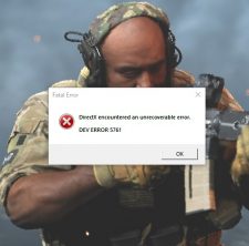 Dev error 5761 call of duty warzone как исправить