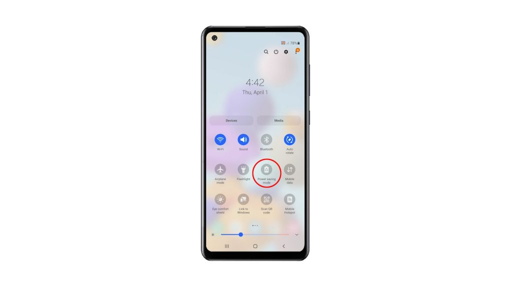 activate power saving mode galaxy a21s 3