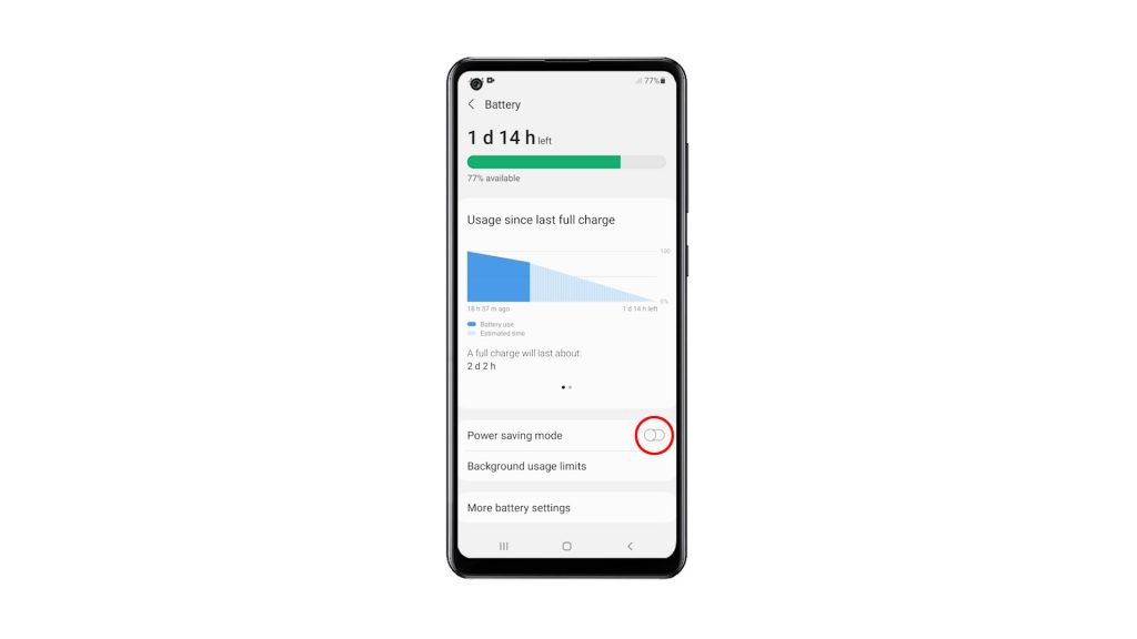 activate power saving mode galaxy a21s 8