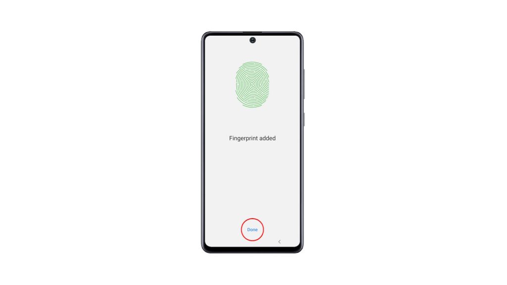 add fingerprint galaxy a51 5