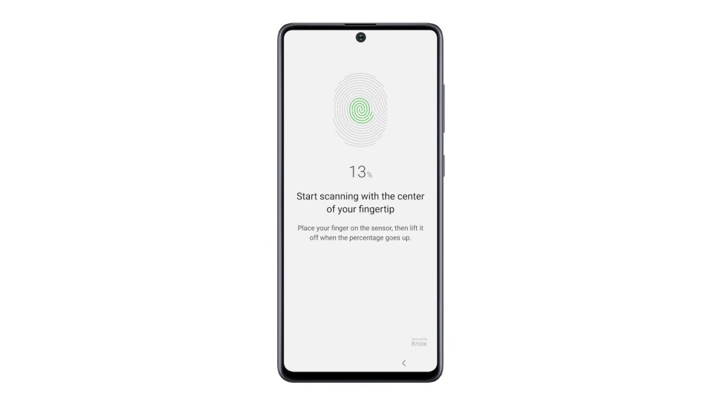 add fingerprint galaxy a71 5
