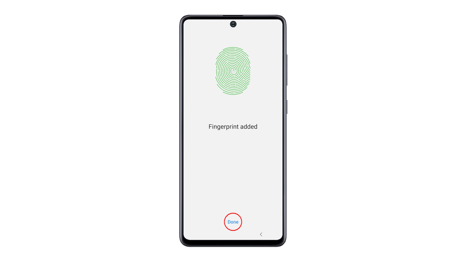 samsung galaxy a71 fingerprint