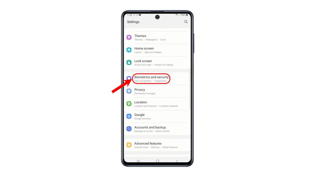 add fingerprint galaxy m51 biometricssecurity