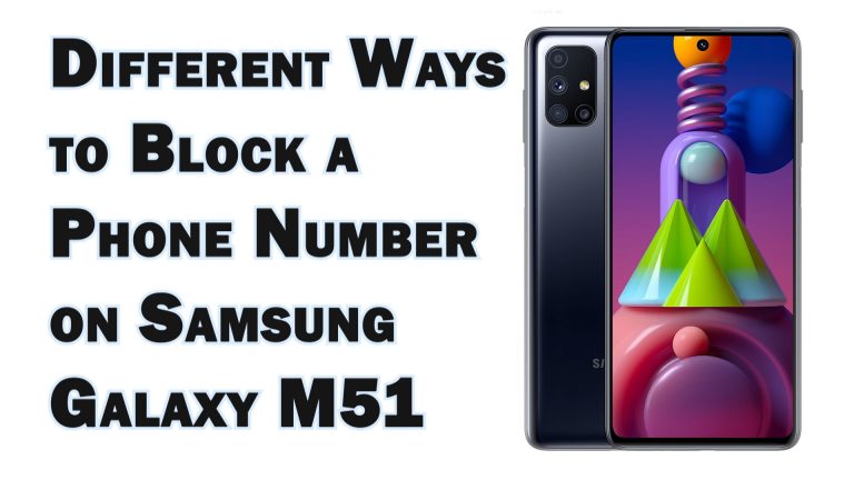 block phone number galaxy m51 featured