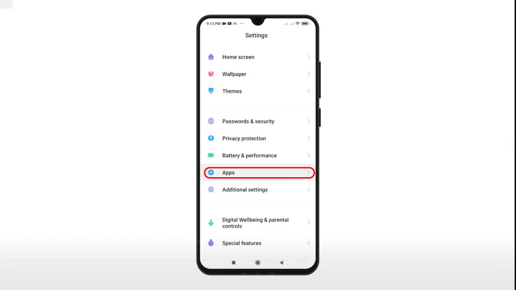 change set redmi note8pro camera app storage to sd card apps