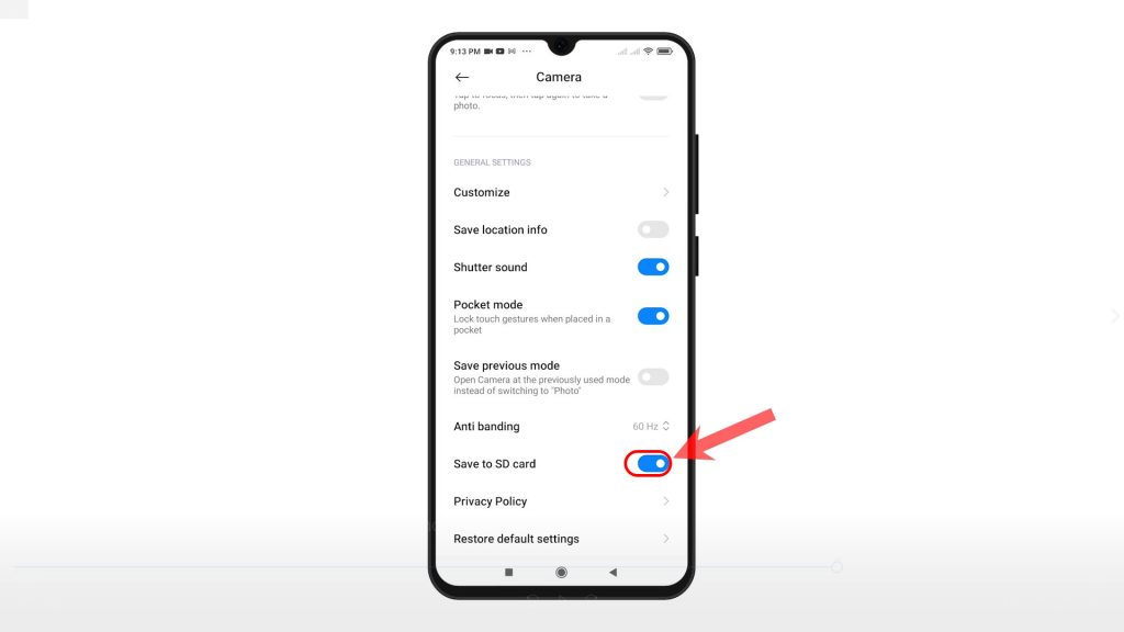 How To Change Set Redmi Note 8 Pro Camera Storage To Sd Card The Droid Guy