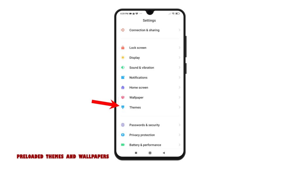 change wallpaper redmi note8pro themes