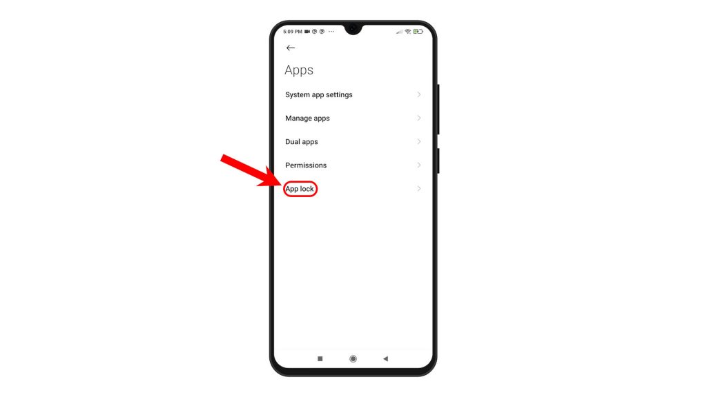 enable app lock redmi note8pro applock