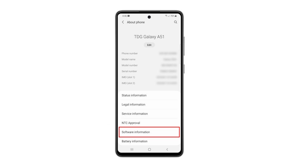 enable developer mode galaxy a71 4