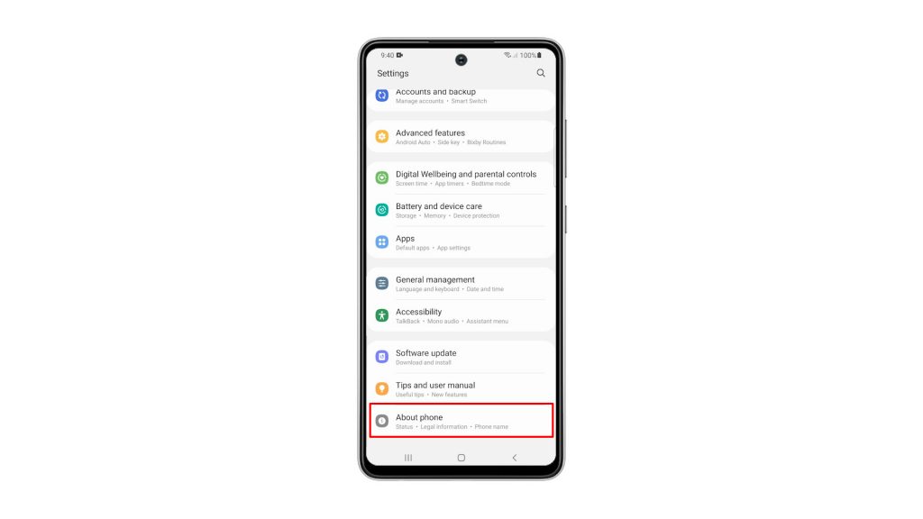 enable developer options galaxy a52 3