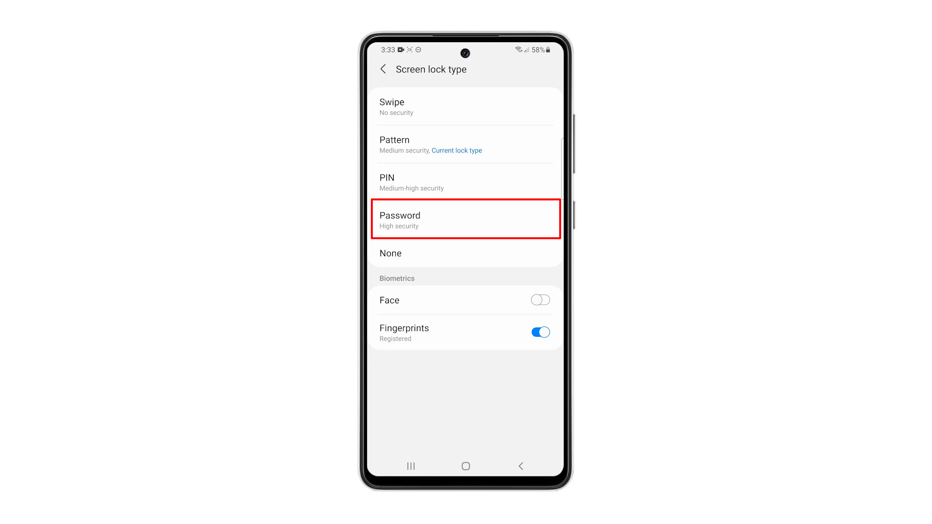 How To Enable Password Unlock on Samsung Galaxy A71