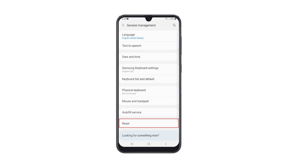 factory reset galaxy a50 3