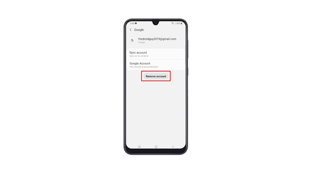 remove google account galaxy a31 4