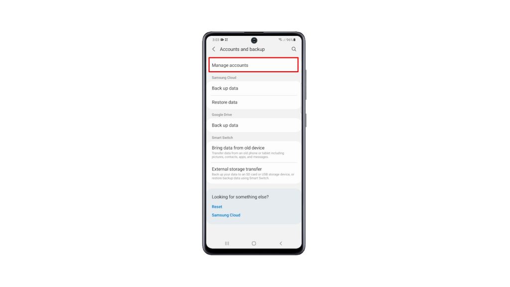 remove google account galaxy a51 2 1