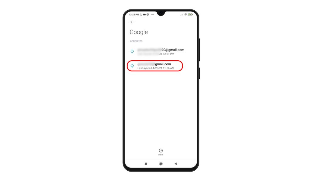 remove google account redmi note8 pro choose acct