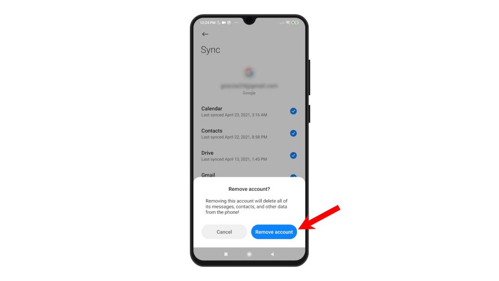 remove google account redmi note8 pro confirm