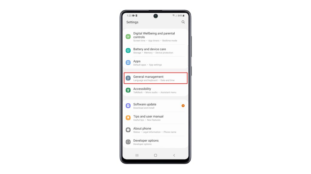reset accessibility settings galaxy a51 2
