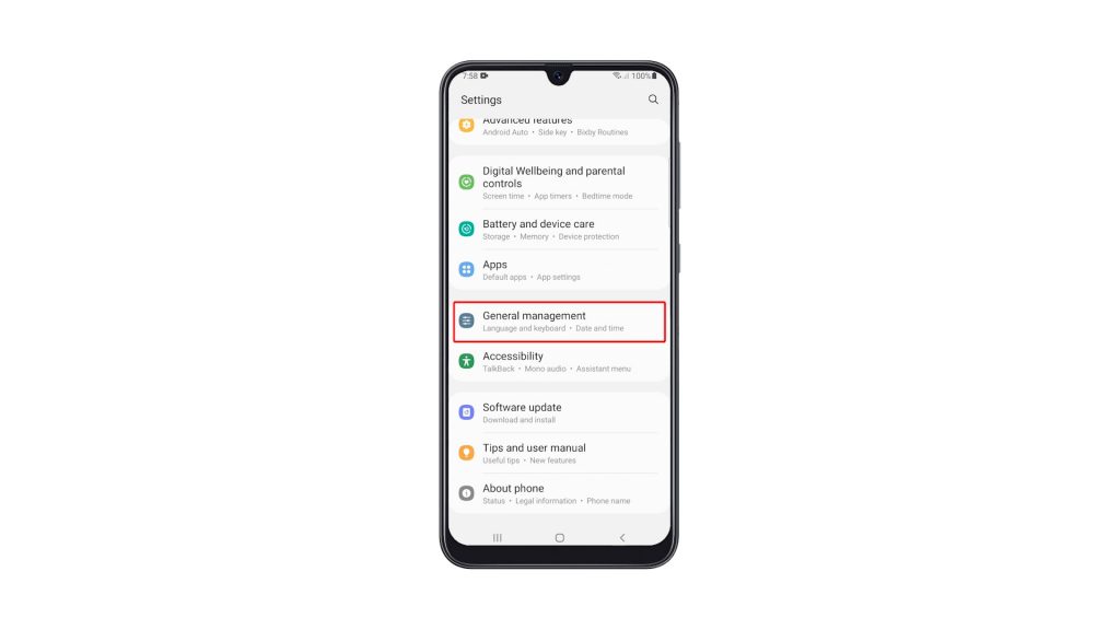 reset all settings galaxy a31 2