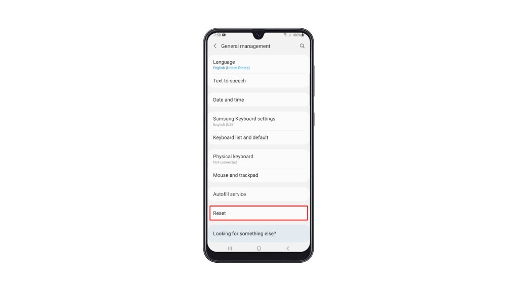reset all settings galaxy a31 3