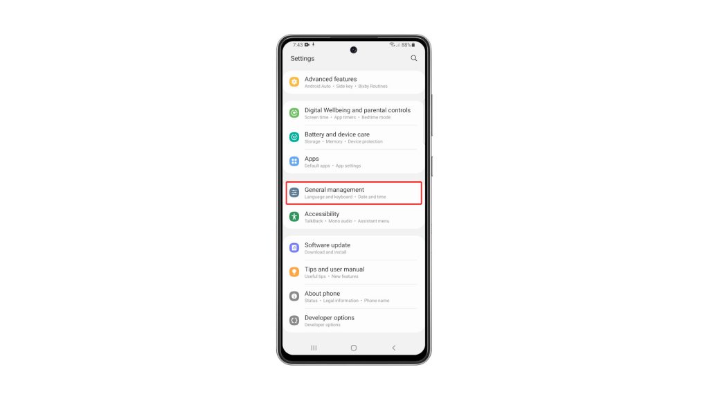 reset all settings galaxy a72 3