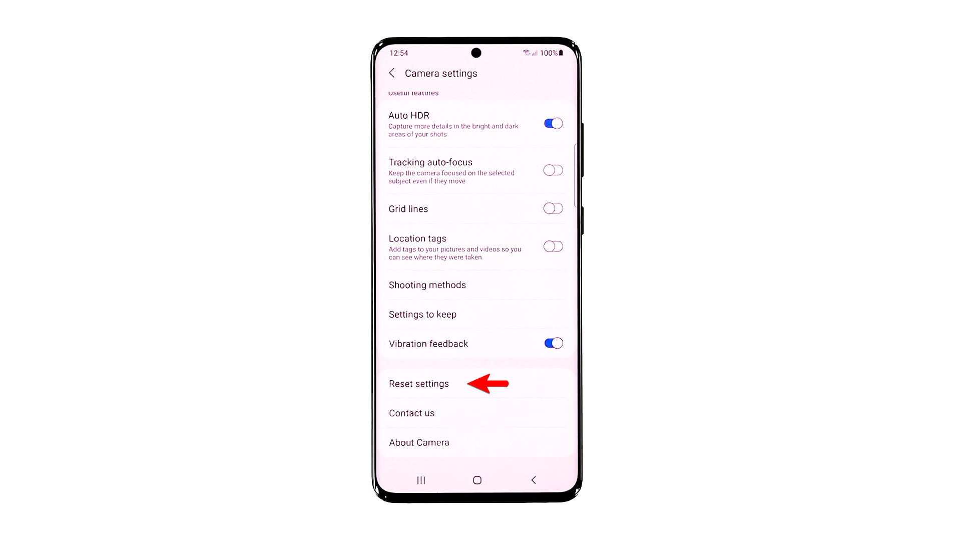 How To Reset Camera Settings on Samsung Galaxy A71