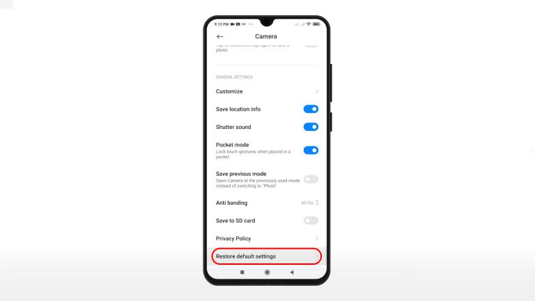 how-to-restore-camera-app-defaults-on-xiaomi-redmi-note-8-pro-reset