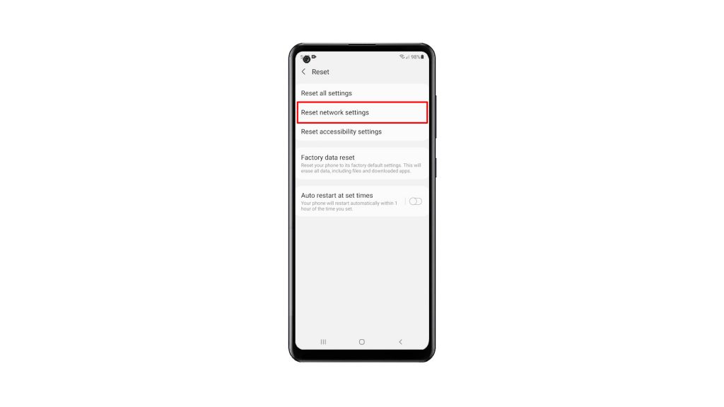 reset network settings galaxy a21s 4