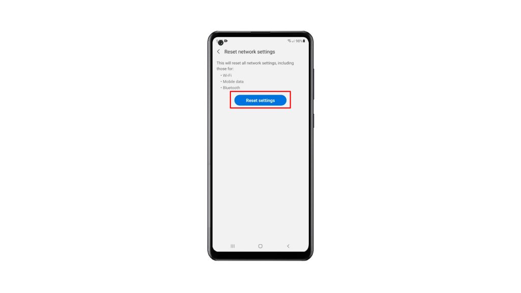 reset network settings galaxy a21s 5