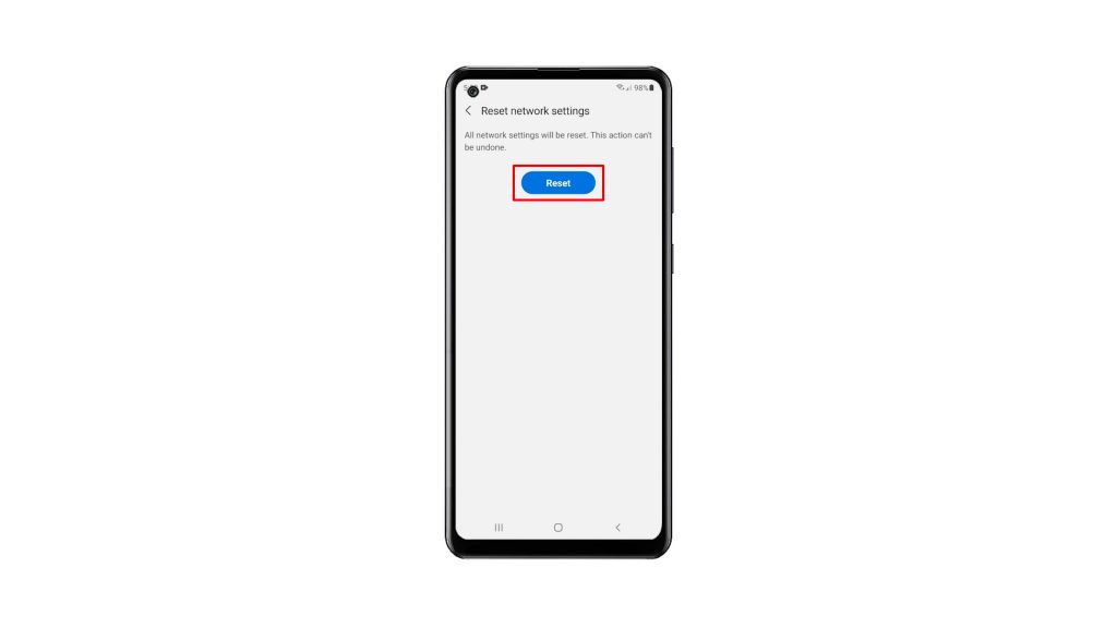 reset network settings galaxy a21s 6