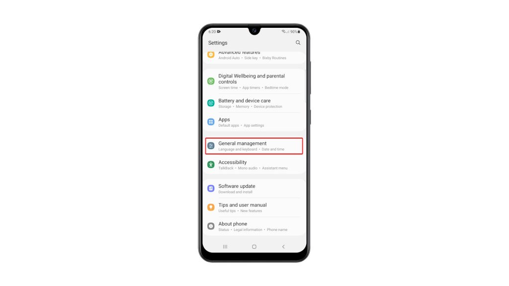reset network settings galaxy a31 2