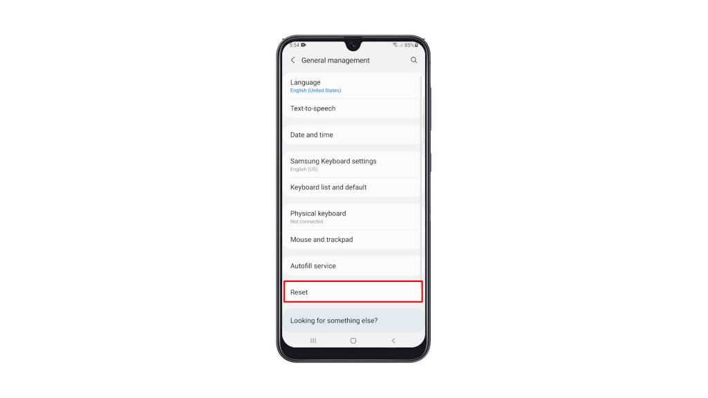 reset network settings galaxy a50 3