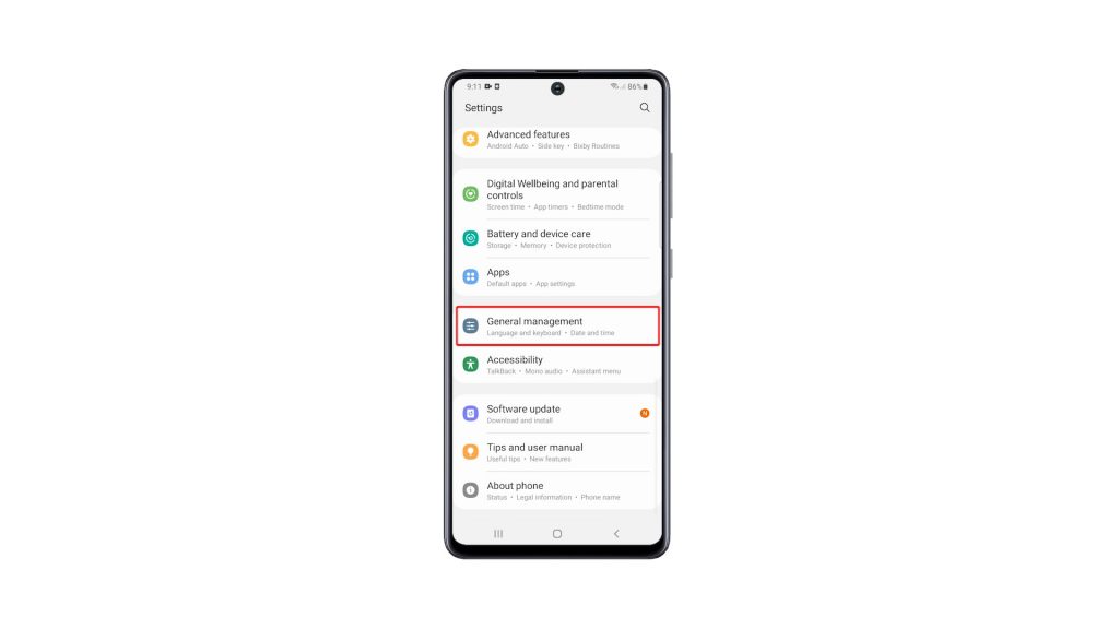 reset network settings galaxy a51 2