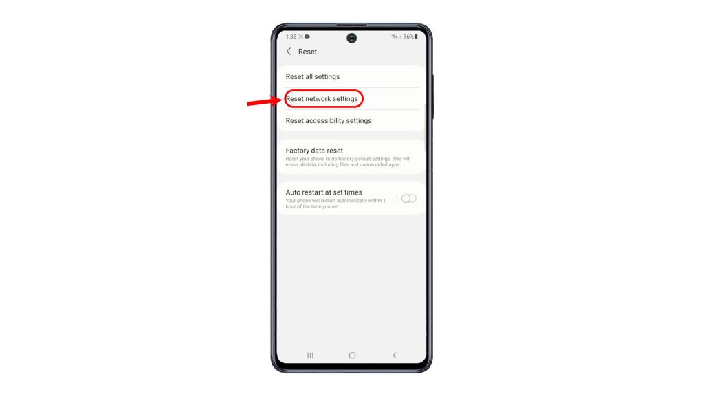 reset network settings galaxy m51 rns