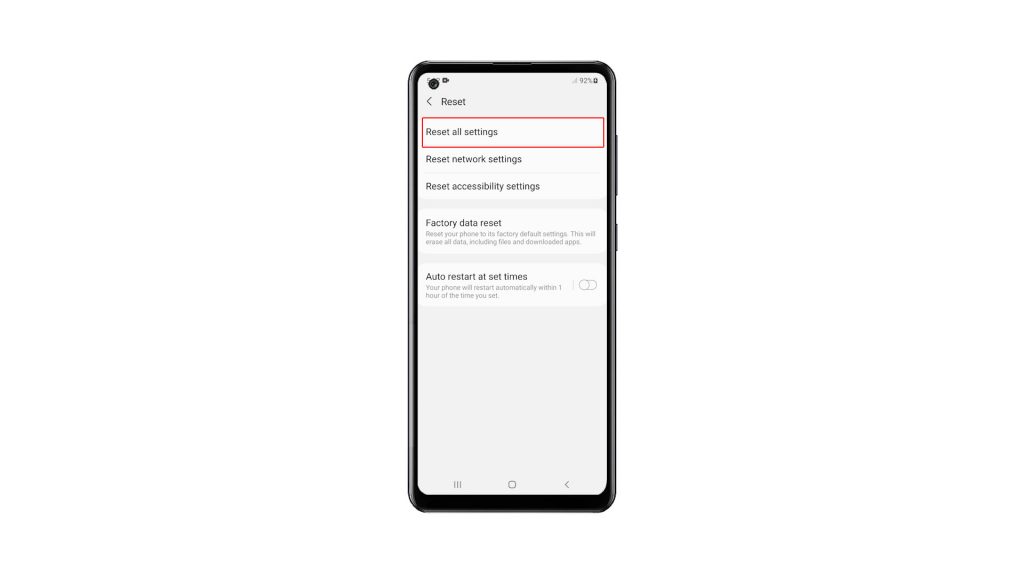 reset settings galaxy a21s 4