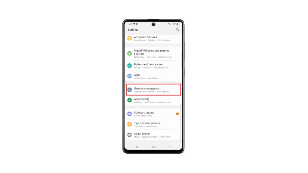 reset settings galaxy a71 2