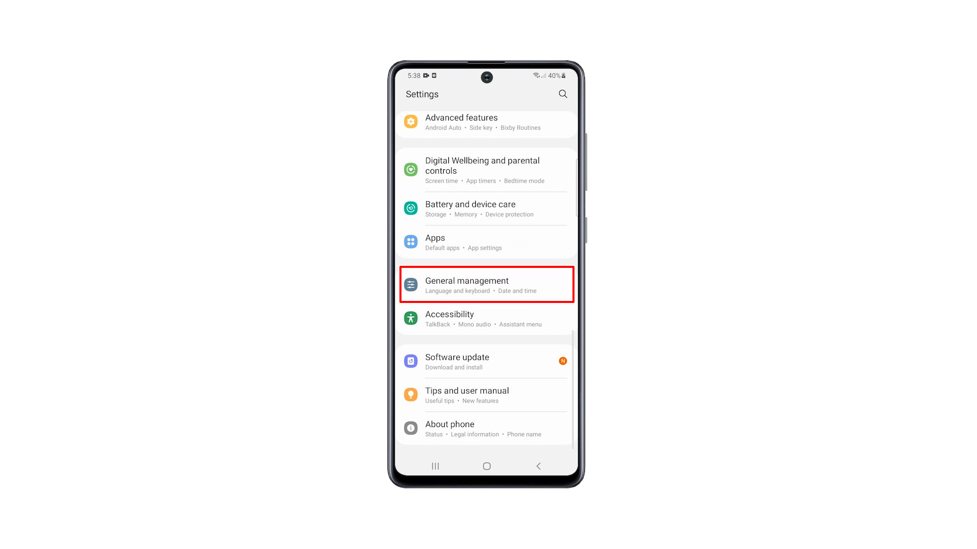samsung a71 camera settings