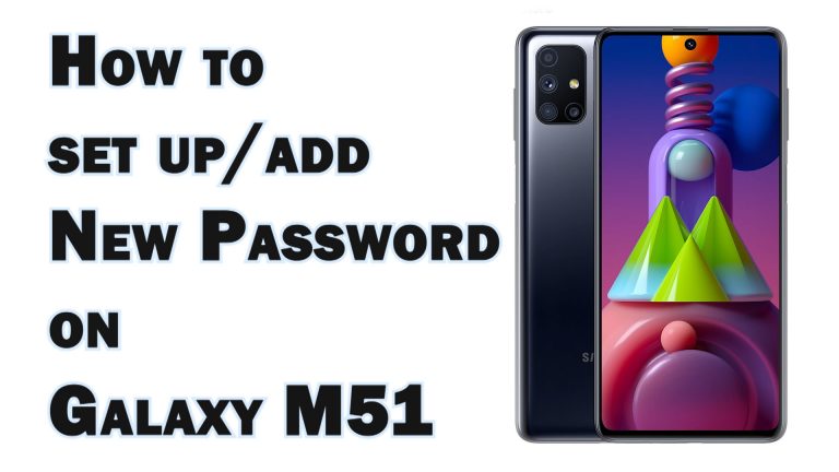 set add password on galaxy m51 featured
