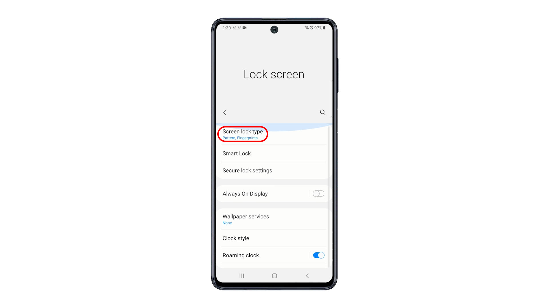 app lock in samsung m51