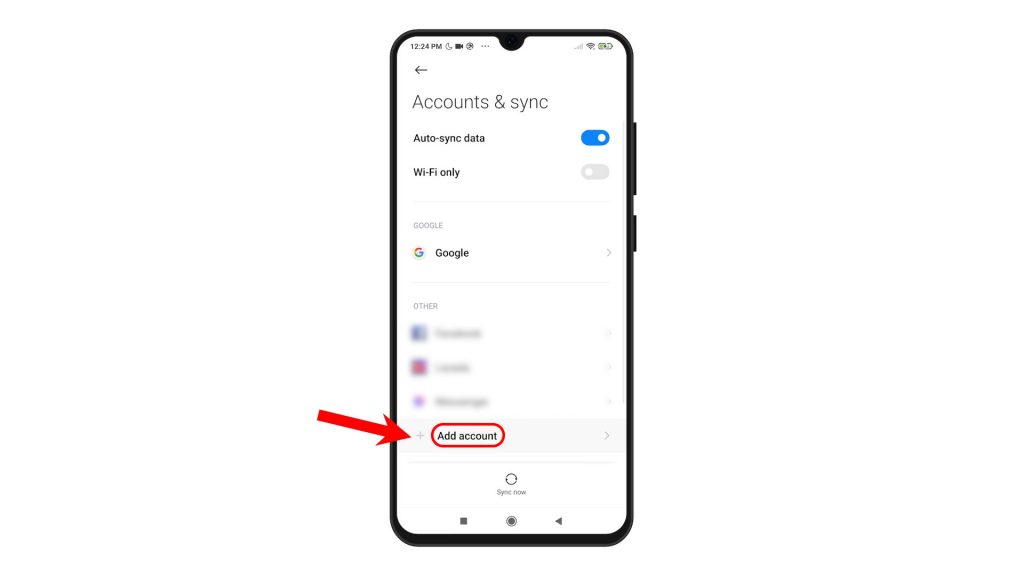 set up gmail account redmi note8pro addacct